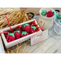Erdbeer Wachs Melt | Erdbeere Embeds Fake Food Duftend Dessertwachs Schmilzt Geschenk von ColorBeautyByAliza