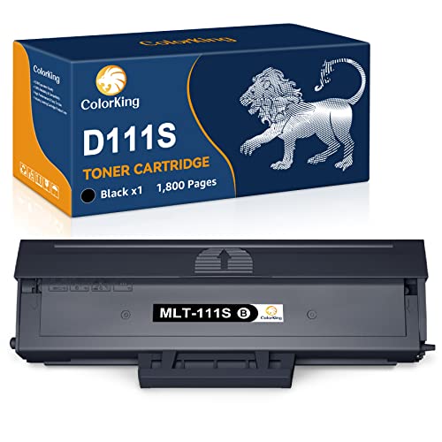 ColorKing MLT-D111S Toner Kompatibel für Samsung MLT-D111L Druckerpatronen für Samsung Xpress M2070W M2026W M2026 M2070 M2070F M2070FW M2020 M2020W M2022 M2022W Laser Drucker (1 Schwarz) von ColorKing