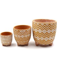3 "Zoll Bis 6" Zoll 3-In-Set Tonmuster Straße Farbe Pflanztöpfe Sukkulenten Töpfe von ColorPotsSucculents