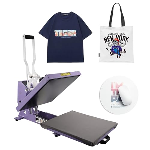 ColorSub druckpressen für T-Shirts 38 x 38 cm, Teflon Transferpresse Hitzepresse Mit Schienen| Sublimations Heat Press Plotter Machine für Kleidung, Taschen, HTV Vinyl Projects ColorSub druckpressen für T-Shirts 38 x 38 cm, Teflon Transferpresse Hitzepresse Mit Schienen| Sublimations Heat Press Plotter Machine für Kleidung, Taschen, HTV Vinyl Projects von ColorSub