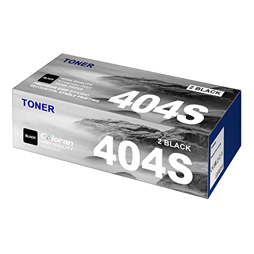 Coloran CLT-P404C CLT-404S Toner Kompatibel für Samsung CLT-K404S CLT 404S P404C für Samsung Xpress C480W Toner C48X C480W C480FW C480FN C480 C43X C430W C430 C432W C432 C433 C433W Series (2 Schwarz) von Coloran