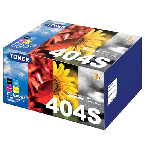 Coloran CLT-404S CLT-P404C CLT-K404S Set für Samsung C480W Xpress Toner für SL-C430 C430W C432 C433 C432W C433W C480 C480W C480FW C480FN C482 C4803 C482W C483W C482FW C483FW(Schwarz Cyan Magenta Gelb) von Coloran