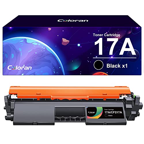 Coloran 17A CF217A Toner Schwarz, Ersatz für HP 17A CF217A Tonerkartusche Kompatibel für HP Laserjet Pro M102a M102w, für HP Laserjet Pro MFP M130a M130fn M130fw M130nw Druckers (1er-Pack, Mit Chip) von Coloran