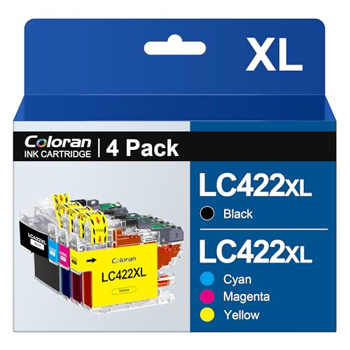 Coloran LC422XL Multipack Kompatibel für Brother LC422XL LC422 für Brother MFC-J5340dw Patronen MFC-J5345dw MFC-J5740dw MFC-J6540dw MFC-J6940dw (4er-Pack) von Coloran