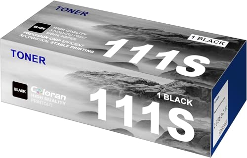 Coloran MLT-D111S Schwarz 1er-Pack D111S Toner für Samsung MLT-D111S Kompatibel für Samsung Xpress M2070W Toner M2070 M2070FW M2020 M2026 M2022W M2022 M2070F M2020W Druckers (1 Schwarz) von Coloran