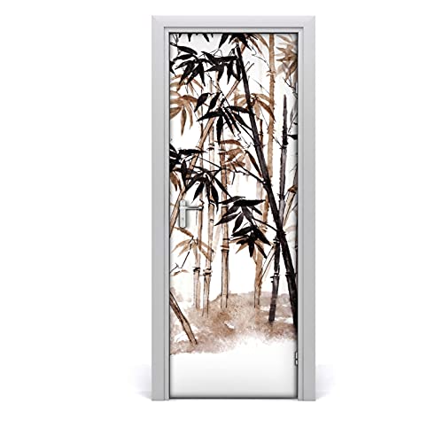 Coloray Aufkleber Türaufkleber 70x200 cm Wandaufkleber, Aufkleber am Kleiderschrank Selbstklebend Zuhause Dekor An Der Tür Türtapete - Bambus auf chinesischen Blättern Gold Coloray Aufkleber Türaufkleber 70x200 cm Wandaufkleber, Aufkleber am Kleiderschrank Selbstklebend Zuhause Dekor An Der Tür Türtapete - Bambus auf chinesischen Blättern Gold von Coloray