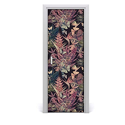 Coloray Aufkleber Türtapete 85x200 cm Wandaufkleber, Aufkleber am Kleiderschrank An Der Tür Selbstklebend Zuhause Dekor Türaufkleber - Weinleseblumen-Dschungel-Kolibri Coloray Aufkleber Türtapete 85x200 cm Wandaufkleber, Aufkleber am Kleiderschrank An Der Tür Selbstklebend Zuhause Dekor Türaufkleber - Weinleseblumen-Dschungel-Kolibri von Coloray