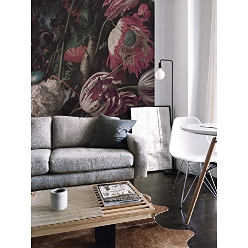 Coloray Fototapete Selbstklebende Tapete 312x219 cm Mehrfach Klebbar Einfach Ablösbar Wandaufkleber Zimmer, Wohnzimmer, Büro An Einer Wand Zuhause Dekor - Helle Vase von Blumen alt von Coloray