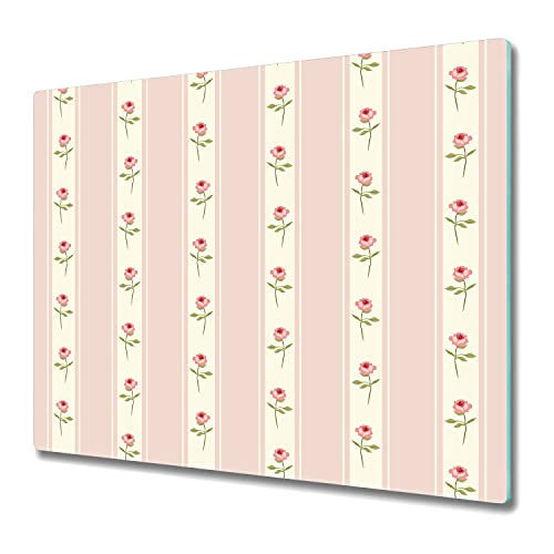 Coloray Glas Schneidebrett 60x52cm Herdabdeckplatte Servieren von Speisen Spritzschutz Glasabdeckplatte Gehärtetes Glas Induktionsherdabdeckung - Shabby Chic Rosen Coloray Glas Schneidebrett 60x52cm Herdabdeckplatte Servieren von Speisen Spritzschutz Glasabdeckplatte Gehärtetes Glas Induktionsherdabdeckung - Shabby Chic Rosen von Coloray