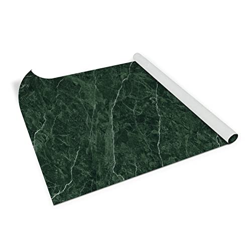 Coloray Klebefolie Möbel Dekofolie Folie auf der Kommode Selbstklebende 100x50 cm auf den Schränken Matt Aufkleber - Grüner Marmor von Coloray