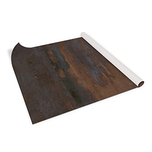 Coloray Klebefolie Möbel Matt Aufkleber auf den Schränken Folie Dekofolie Selbstklebende 100x50 cm auf der Kommode - Rust Metal von Coloray