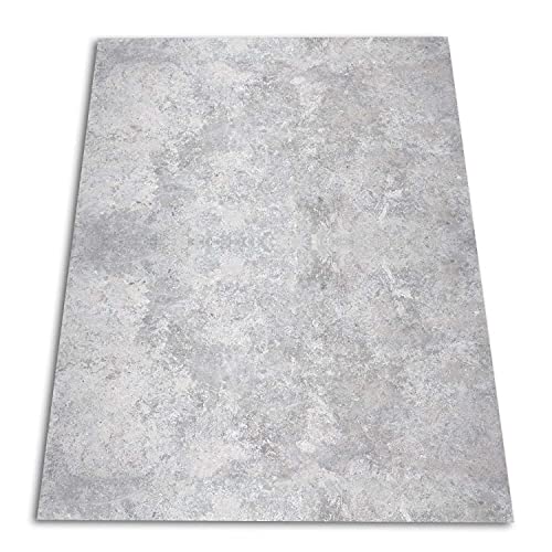 Coloray SparrowFloor Teppich Vinyl-Teppich 200x152cm Bodenschutz in der Küche PVC Küchenmatte Modernes Zuhause Vinyl-Boden Schlichte Matte - Zement von Coloray