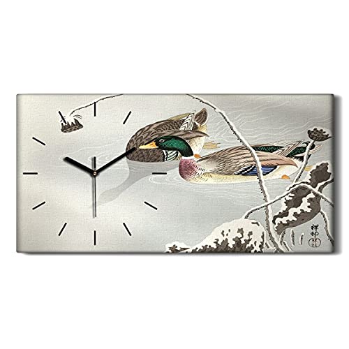 Coloray Uhr auf Leinwand - Schwarze Hände - Wand Uhr Ohne Tickendes Geräusc Dekoration Kunst Wohnzimmer Segeltuch - Asiatische Tiere Vögel Wasser Kunst Coloray Uhr auf Leinwand - Schwarze Hände - Wand Uhr Ohne Tickendes Geräusc Dekoration Kunst Wohnzimmer Segeltuch - Asiatische Tiere Vögel Wasser Kunst von Coloray