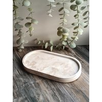 Tablett Dekotablett Weiß Gold Dekoschale Untersetzer Anthrazit Dekoteller Schmuckablage Geschenk Ablage Elegantes Kerzentablett Deko von Colorbudgetdesign