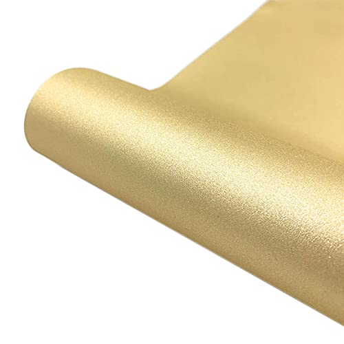 DIY Holographische Regenbogen selbstklebende Adhesive Vinyl Rolle 30x20cm Vinylfolie für Auto Briefkasten, Hobby, Basteln, Scrapbooking, Dekoration Glänzende Vinylfolie für Sticker (Gold) von Colorful Home Decor