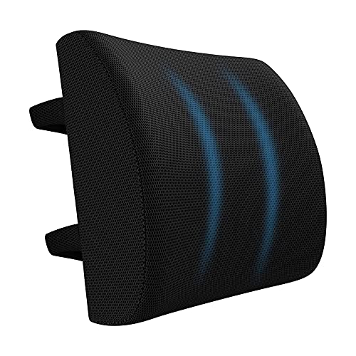 Colorful Memory Foam Autositzkissen Comfort Lumbar Support Pillow für Bürostuhl Auto zur Linderung von Rückenschmerzen Verbesserung der Körperhaltung Großes Rückenkissen für Computer, Gaming Chair von Colorful Home Tool