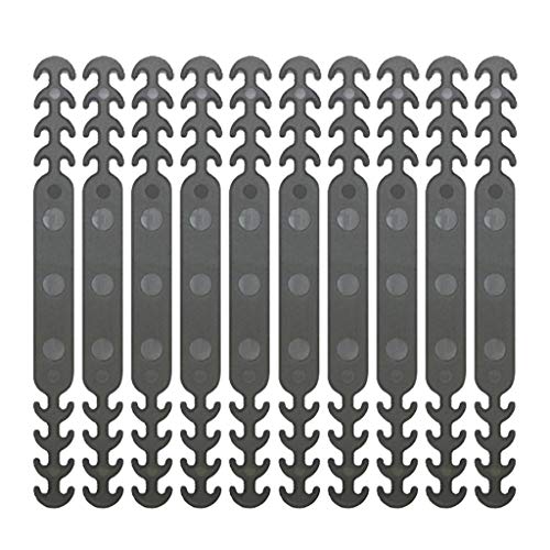10 Stück Maskenhalter Silikon Maskenhalterung Einstellbarer Ohrhaken Extender Schmerzen Erleichtert für Erwachsene und Kinder (Grau) von Colorful Outdoor