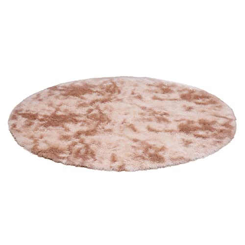 Colorful Künstlicher Nachahmung Lammfell Teppich, ø40 cm Runde Textur Lammfellimitat Longhair Fell Optik Nachahmung Wolle Bettvorleger Stuhl Matte Sofa Matte Rugs von Colorful Outdoor