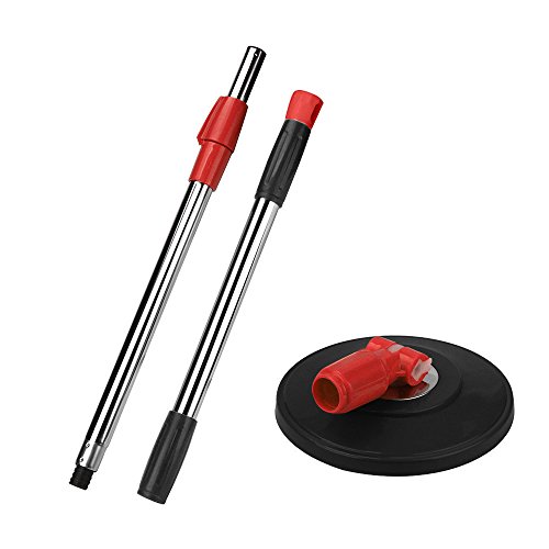 COLORFUL Mop Griff Ersatz Spin Mop Pole Griff Ersatz für Bodenwischer 360 Nein Fußpedal Version (Schwarz) von Colorful
