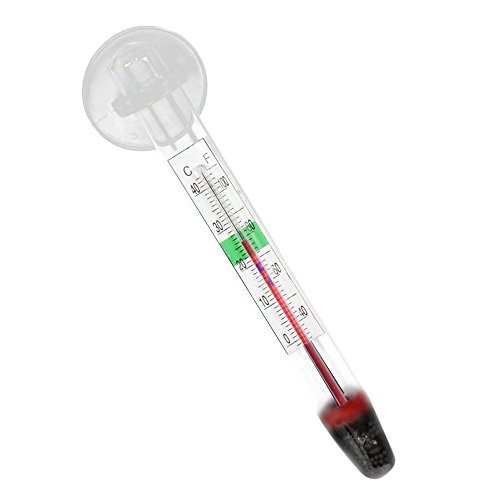 Colorful Thermometer Aquarium Thermometer, (TM) Glas Meter Aquarium Wassertemperatur Thermometer Saugnapf von Colorful