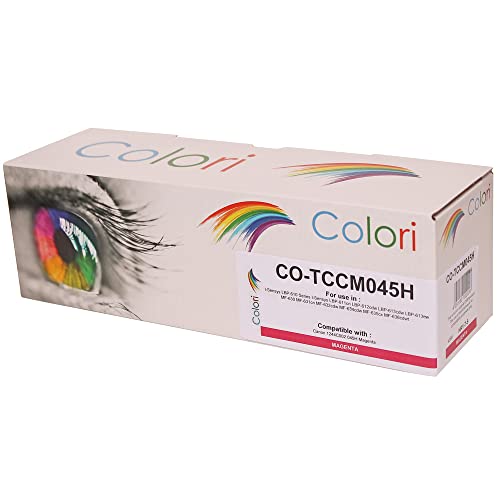 Colori Alternativ Toner für Canon 045H 045 Magenta für I-Sensys LBP-610 Series LBP-611cn LBP-612cdw LBP-613cdw LBP-613cw MF-630 MF-631cn MF-632cdw MF-634cdw MF-635cx MF-636cdwt von Colori