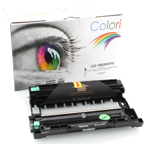 Colori Kompatible Bildtrommel für Brother DR2510 für DCP-L2620DW DCP-L2627DW DCP-L2627DWE DCP-L2660DW DCP-L2665DW HL-L2400DW HL-L2400DWE HL-L2445DW HL-L2447DW MFC-L2800DW MFC-L2827DW MFC-L2835DW von Colori