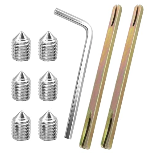 Colorich 2 Stück Vierkantstift 8mm x130mm, Türgriff Spindelstange, Drückerstift für Türgriff, Vierkant für Drückergarnitur Türdrücker für Türschloss Innentür (mit 1 Schlüssel,6 Schrauben) von Colorich ㅤ