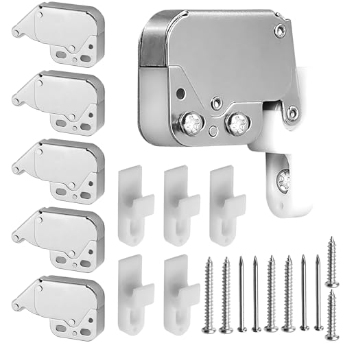 Colorich 6 Stück Mini Federschnäpper Möbelschnäpper, Druckverschluss Tür mit Schrauben Automatische Federverriegelung, Türschnapper Latch für Küchenschrank, Kleiderschrank, Fenstern Colorich 6 Stück Mini Federschnäpper Möbelschnäpper, Druckverschluss Tür mit Schrauben Automatische Federverriegelung, Türschnapper Latch für Küchenschrank, Kleiderschrank, Fenstern von Colorich ㅤ