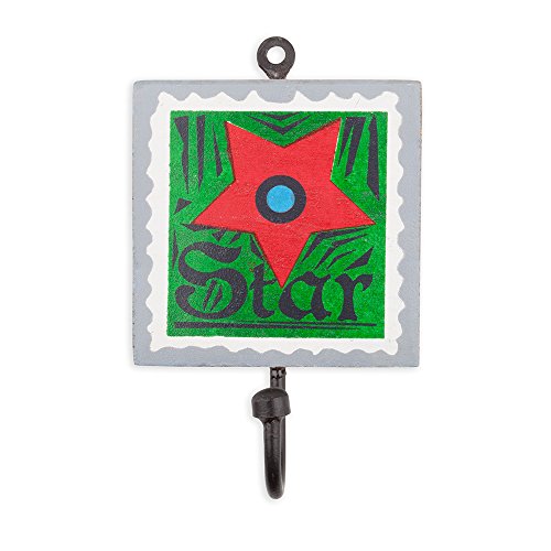 Colorique Chokhi Stamps - Kleiderständer Stempel Stern, 10 x 0,5 cm, mehrfarbig von Colorique