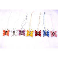Christbaumschmuck Keramik Schmetterling-Bunt von ColorofceramicJuliaD