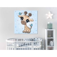 Baby Giraffe Wandkunst, Leinwanddruck Home Dekor, Gerahmter Druck, Dekoration Wandkunst Design, Kinderzimmer Leinwand Kunst, Kunst von ColorsOFLifeHomeArt