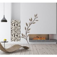 Braune Blätter Sticker - Wohnzimmer Wandtattoo Pflanzen von ColorsOFLifeHomeArt