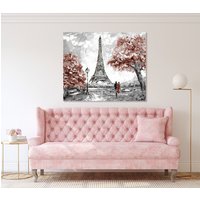 Eiffelturm Leinwandbild, Leinwanddruck Home Dekor, Gerahmt Druck, Dekoration Wandkunst Design, Decor von ColorsOFLifeHomeArt