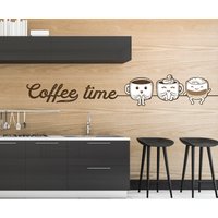 Kaffee Zeit Aufkleber - Büro Wandtattoo Wandaufkleber Küche Wand-Dekor Wohnkultur von ColorsOFLifeHomeArt