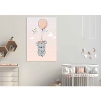 Koala Mit Liebe Wandkunst, Leinwanddruck Home Decor, Gerahmt Druck, Dekoration Wandkunst Design, Leinwand Kunstdruck Kinderzimmer von ColorsOFLifeHomeArt