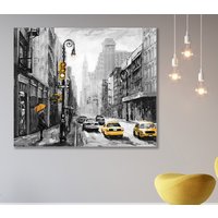 New York Street Leinwand Kunstdruck, Wandkunst, Gerahmt Druck, Dekoration Wandkunst Design, Home Decor von ColorsOFLifeHomeArt