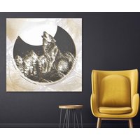 Wolf Wandbild, Wandkunst, Gerahmt Druck, Weißer Tiger Dekoration, Home Decor Wandkunst von ColorsOFLifeHomeArt