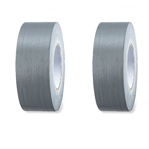 2 x Colorus Gewebeband 48mm x 50m silber Panzertape Reparaturband Duct Tape Steinband Panzerband Gaffa Tape von Colorus