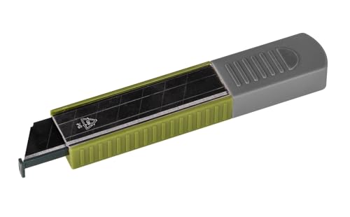Colorus Abbrechklingen für Cuttermesser 18mm Black Edition | Messerklingen Schwarz für Cutter | Karbonstahl Klingen im 10er Spender | Extrem scharfe schwarze Abbrechklingen Ersatzklingen von Colorus