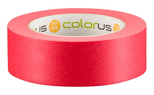 Colorus Premium Abklebeband 38 mm x 50 m | Faserverstärktes, extrem reißfestes Malerband | Fineline Klebeband für glatte und raue Oberflächen | Spezialklebeband für superflache Farbkanten von Colorus