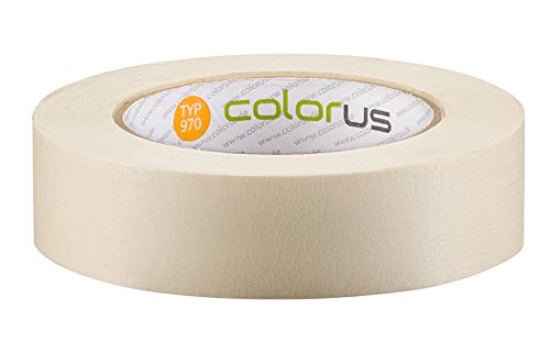 Colorus Premium Malerkrepp PLUS | Malerband Krepp 30 mm x 50 m | Kreppband Klebeband UV beständig | Abklebeband für glatte und leicht raue Untergründe | Innen, Wasserfest | Malerkreppband von Colorus