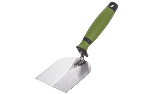 Colorus Profi Stuckateur Spachtel konisch geschliffen 100 mm | Konische Gipserspachtel Edelstahl, rostfrei | Stukkateurspachtel mit 2K Griff | Gipsspachtel Putzerkelle | Stuckateurwerkzeug von Colorus