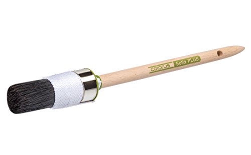 Colorus Ringpinsel Größe 6 (Ø 30 mm) – Premium Rundpinsel mit stabilisierter Chinaborsten-Mischung – für lösemittelhaltige und zähe Farben und Lacke von Colorus