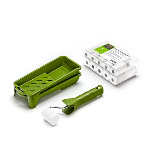 Lackier Set: 20 x Schaumwalze fein 5 cm beidseitig gerade | 2 x Lackierwanne | 1 x Farbroller-Steckbügel | Lackierwalze Schaum-Lackierrolle Schaumwalze | Aufsteckbügel | Farbwanne Lackwanne Lackier Set: 20 x Schaumwalze fein 5 cm beidseitig gerade | 2 x Lackierwanne | 1 x Farbroller-Steckbügel | Lackierwalze Schaum-Lackierrolle Schaumwalze | Aufsteckbügel | Farbwanne Lackwanne von Colorus