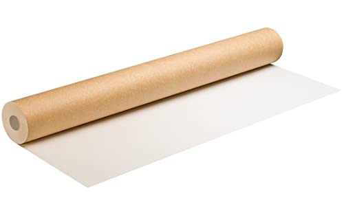 Profi Milchtütenpapier 190 g/m² | Abdeckpappe ca. 75 m², ca. 58 m x 1,30 m | beidseitig PE-beschichtetes, imprägniertes Abdeckpapier | Milchkarton speziell für Innenbereich konzipiert | Milchpapier von Colorus