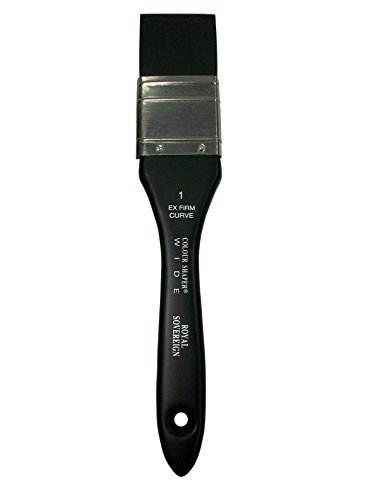 Colour Shaper CSH24210 flacher Gummipinsel mit runder Kante, extrahart, 2.5 cm von Colour Shaper