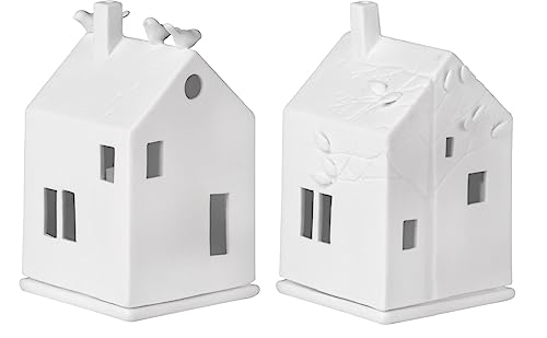 Colour-up 2er-Set Lichthaus Vogelhaus+Baumhaus Windlicht - Räder Design von Colour-up