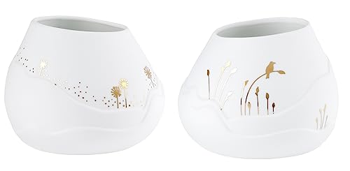 2er Set Lichtlandschaft 'Blumenwiese+Vogel' Teelichthalter - Räder Design.. von Colour-up