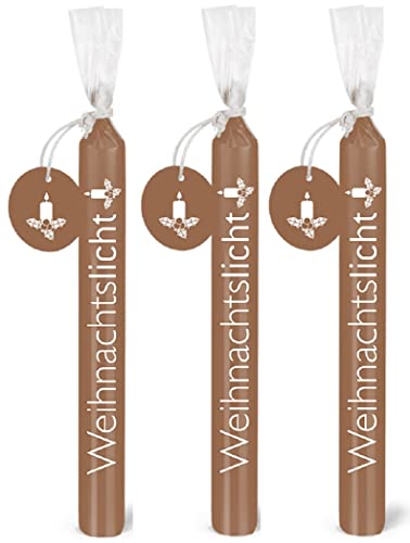 Colour-up Weihnachtslicht Kerzen 3er Set metallic Bulla Design, Bulla Design:Weihnachtslicht Kerze von Colour-up