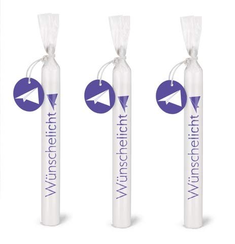 Colour-up Wünschelicht' Kerzenset 3er Set Bulla Design von Colour-up